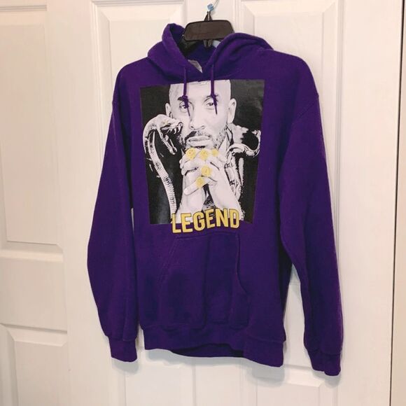 Kobe Bryant | Legend Men’s Purple Graphic Snake Hoodie Sweatshirt Size S - Picture 1 of 5